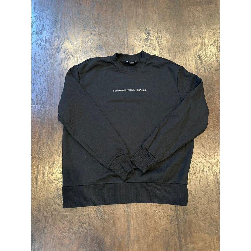 Diesel Spellout Embroidered font sweater